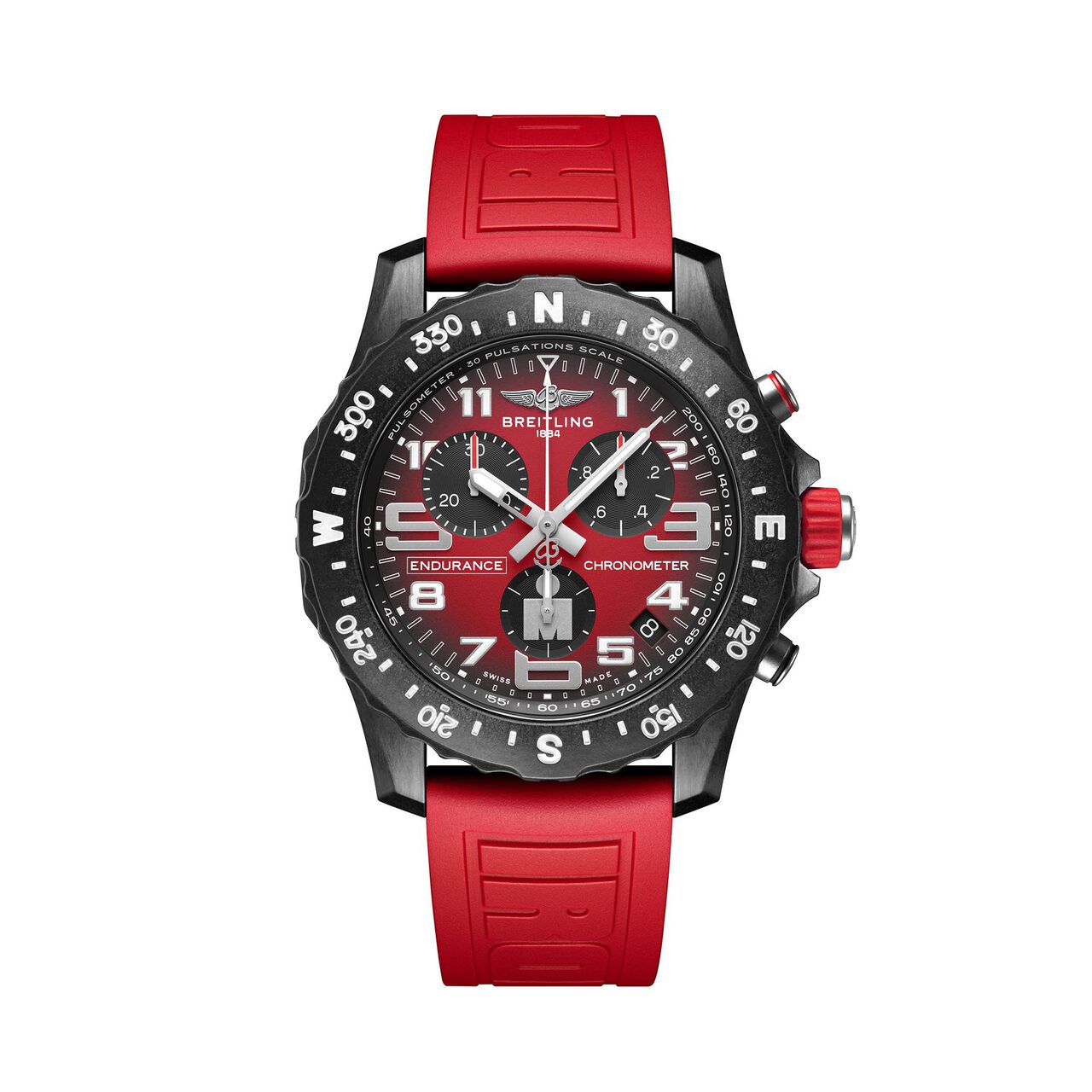 breitling-professional-endurance-pro-ironman-44-steel-red-rubber-x823109a1k1s1-front image number 0