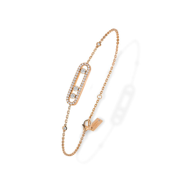 Baby Move Rose Gold Diamond Pavé Bracelet