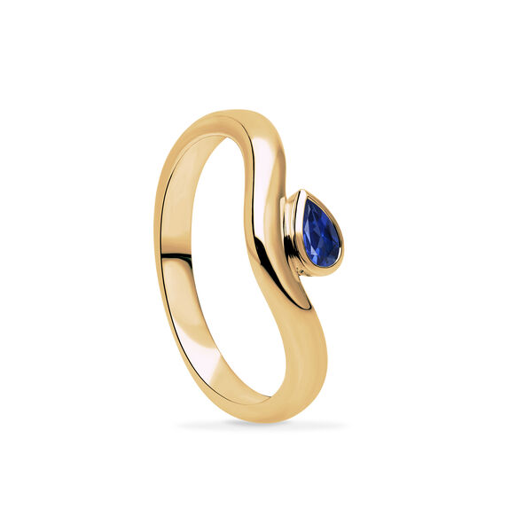 Yellow Gold Sapphire Ring