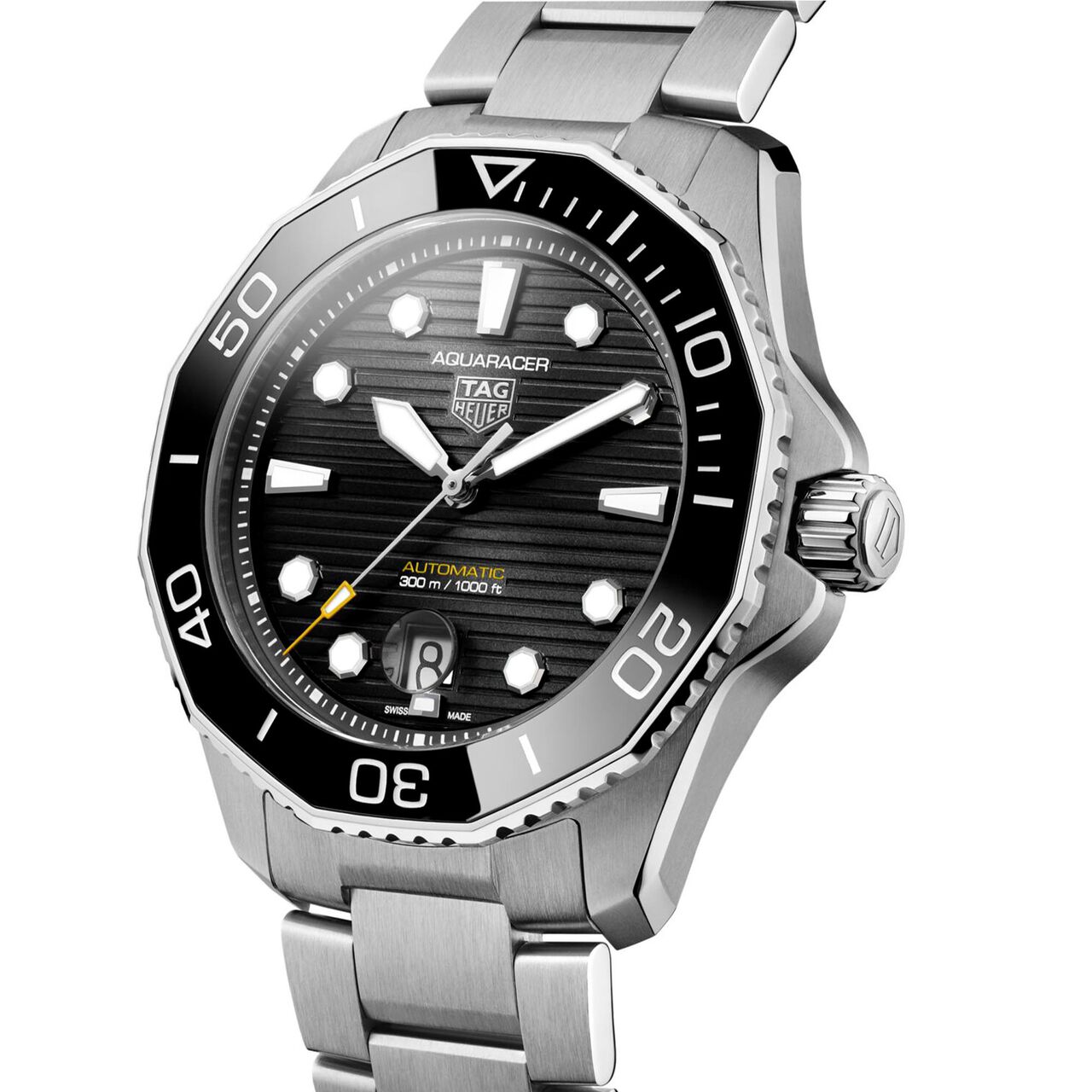 tag heuer aquaracer automatic steel 43 mm wbp201a.ba0632 angle image number 1