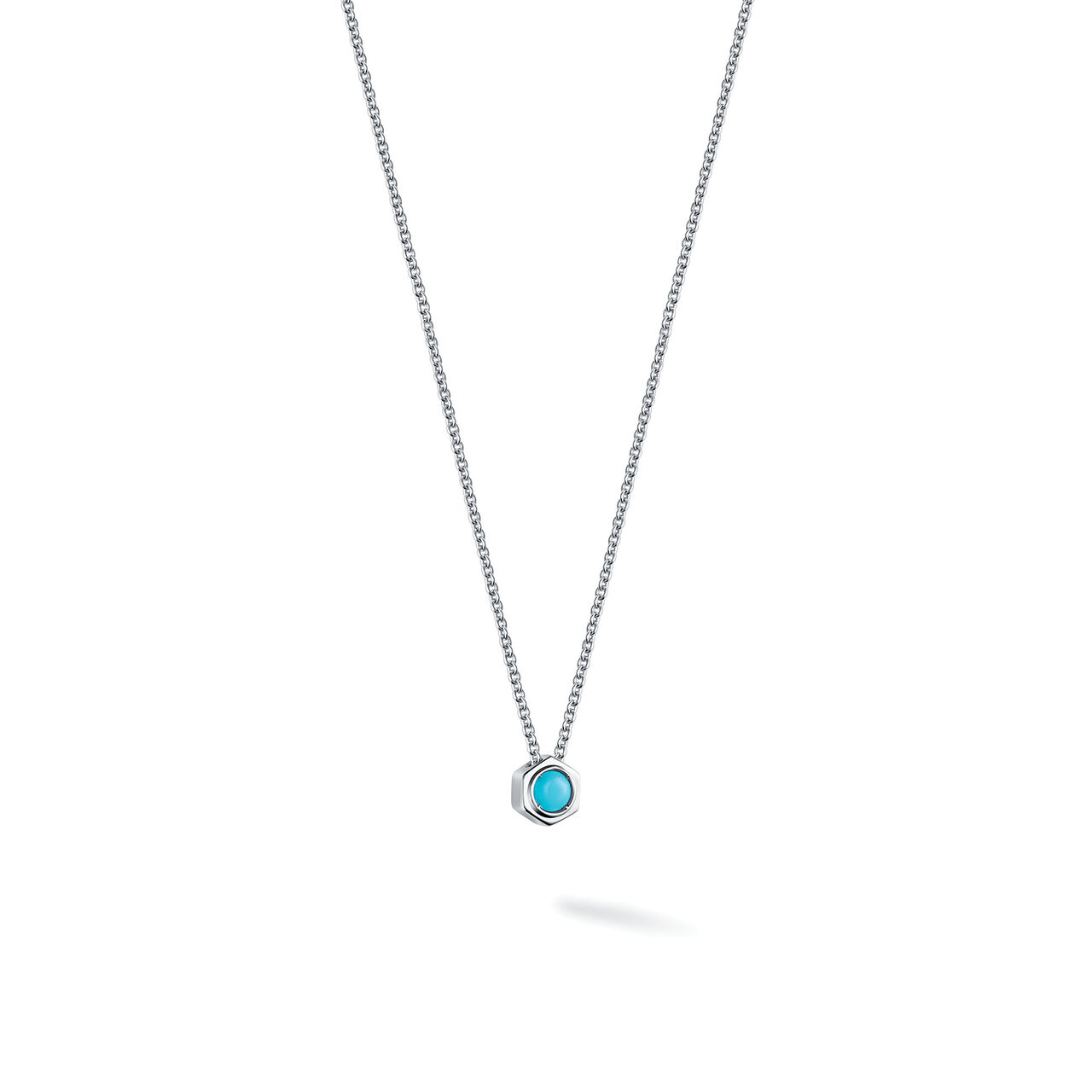 Turquoise and Silver Pendant image number 1