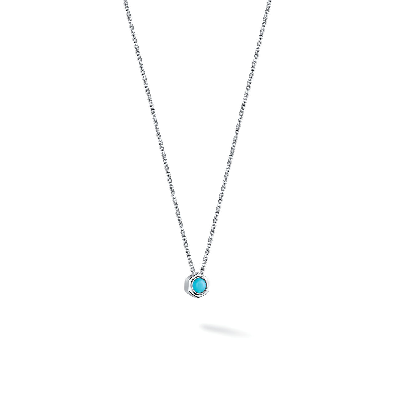 Pendentif en turquoise et argent image number 1