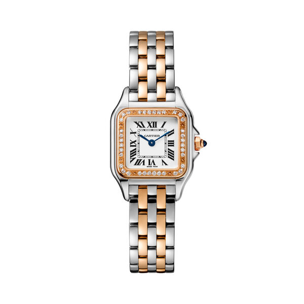 Panthère de Cartier Small Model Quartz 30 mm Rose Gold, Stainless Steel and Diamond