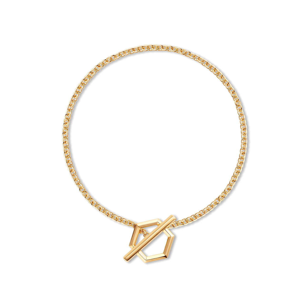Bijoux Birks Bee Chic Yellow Gold Hexagon Toggle Bracelet image number 0