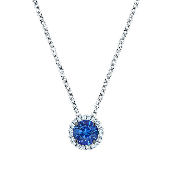 Pendentif en saphir et diamants