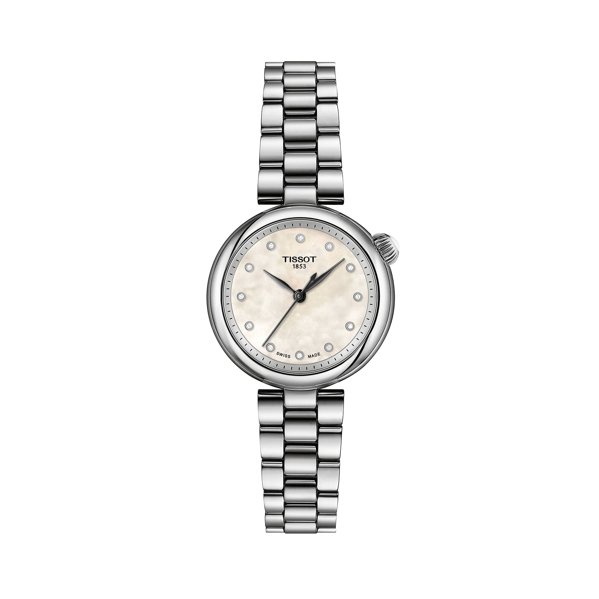 Desir Quartz 28 mm Stainless Steel and Diamond