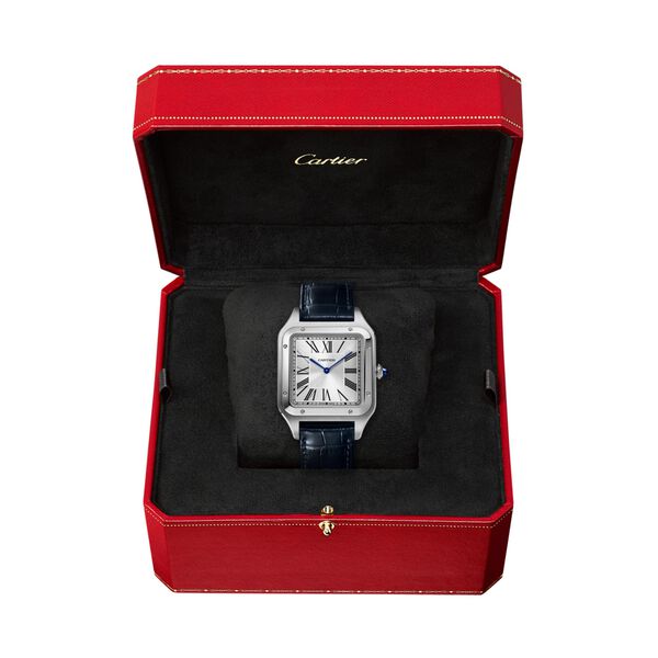 Santos-Dumont 47 x 34 mm manuelle en acier inoxydable, modèle très grand