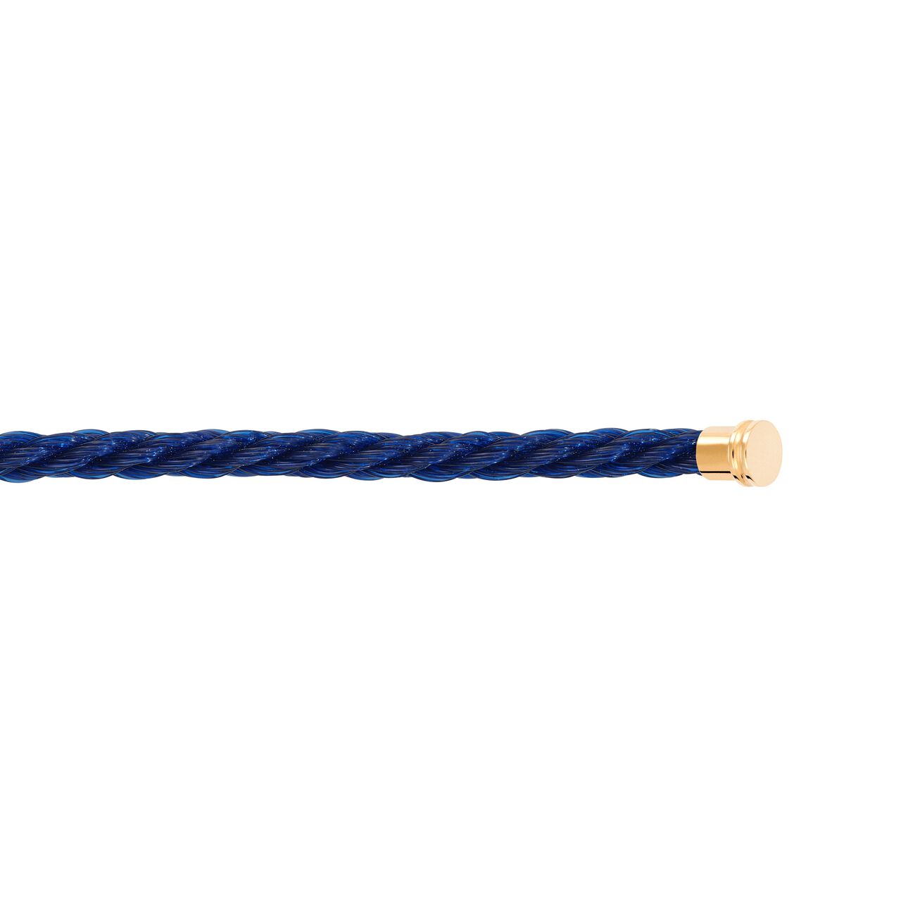 Fred Yellow Gold Plated Stainless Steel Medium Blue Cable 6B1057 Details image number 1