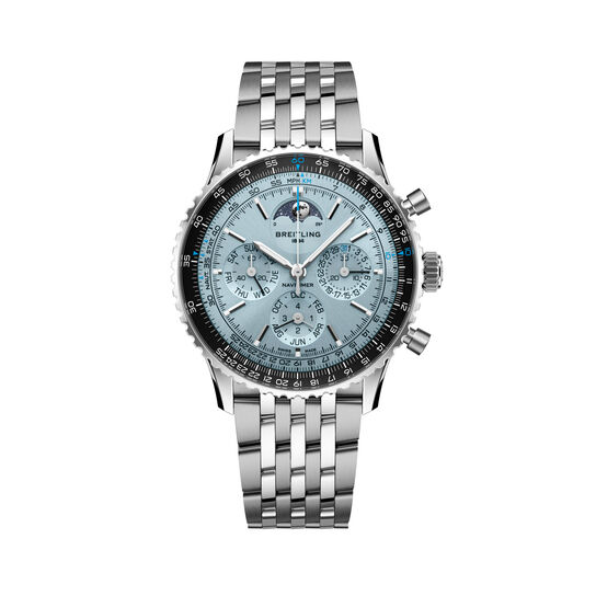 Navitimer Automatic Perpetual Calendar B19 43 mm Stainless Steel and Platium image number 0