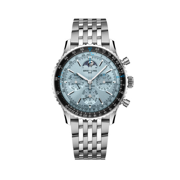 Navitimer Automatic Perpetual Calendar B19 43 mm Stainless Steel and Platium
