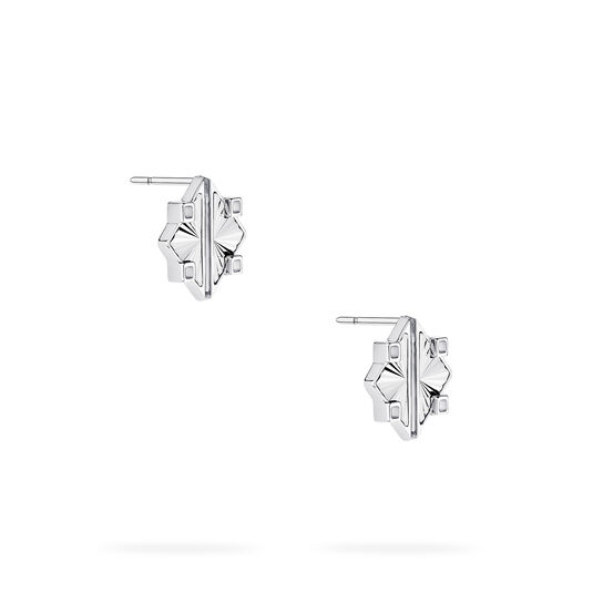 Birks Muse Guilloch&eacute; Sterling Silver Earrings image number 3