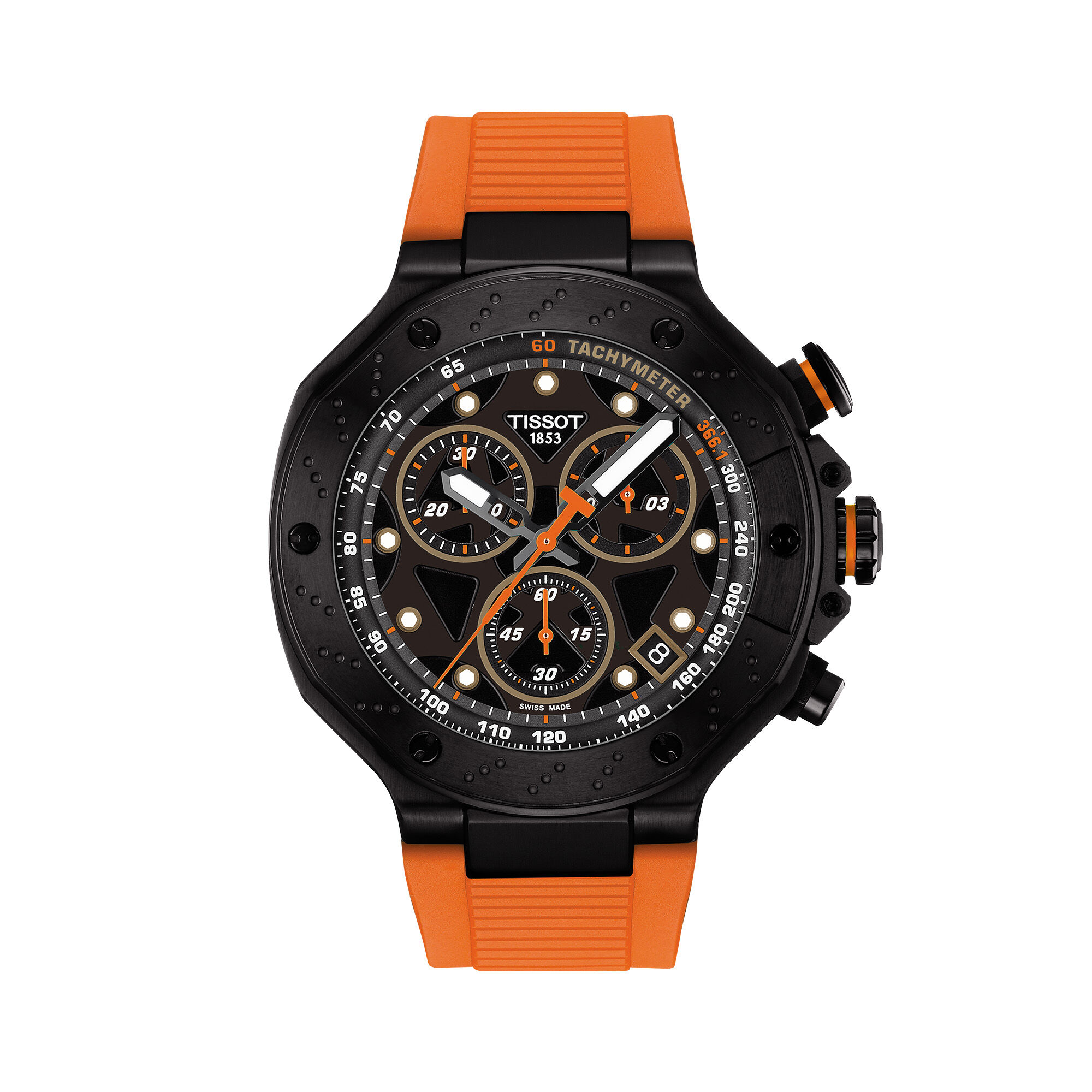 T-Race Quartz Chronograph 45 mm PVD Stainless Steel