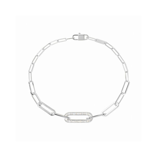 dinh van Maillon White Gold and Diamond Pavé Bracelet 360422 image number 0