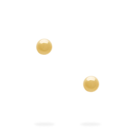 Clous d’oreilles ronds en 6 mm or jaune image number 1