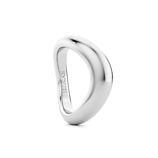Birks Essentials Silver Curved Ring image number 2