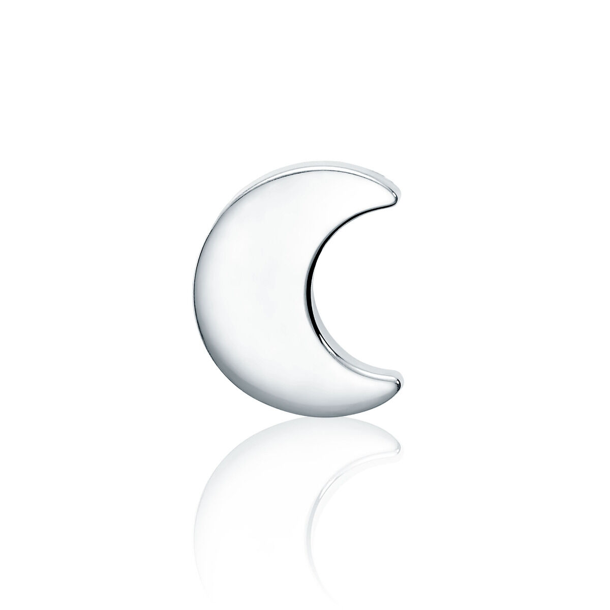 Birks Essentials Single Silver Moon Stud Earring for Kids