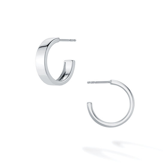 Birks Essentiels Boucles d'oreilles anneaux en argent sterling 15 mm image number 0