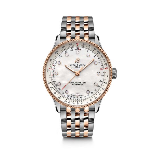Breitling Navitimer Automatic 36 mm Stainless Steel, Red Gold and Diamond U17327211A1U1 image number 0