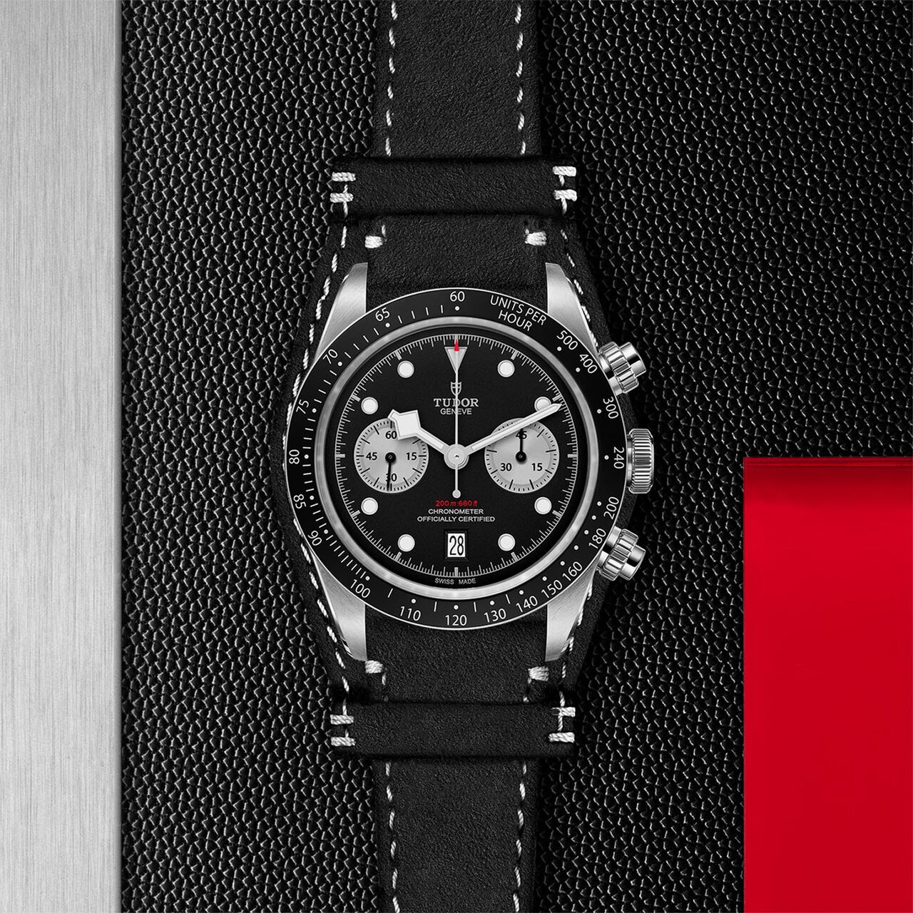  Black Leather Bracelet image number 2