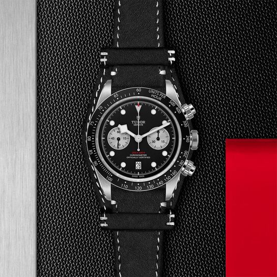  Black Leather Bracelet image number 2