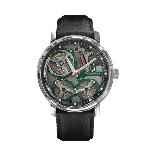 accutron spaceview 2020 electrostatic 43 mm stainless steel 2es6a001 front image number 0