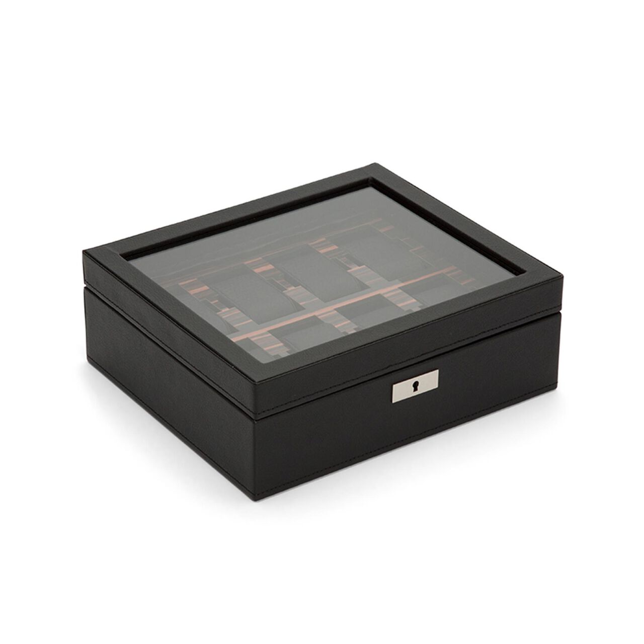 maison birks wolf roadster black 8 piece watch box 477456 image number 1