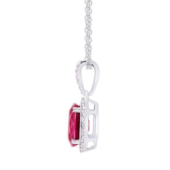maison birks salon oval red ruby diamond halo sg15798p ru side image number 1