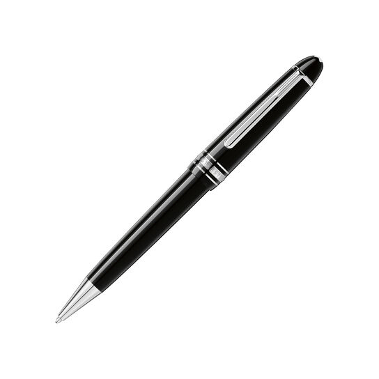 maison birks montblanc meisterstuck platinum line midsize ballpoint pen 114185 image number 0