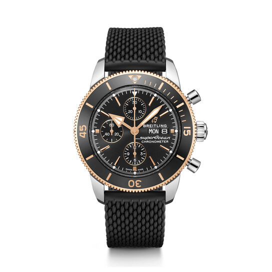 breitling superocean heritage chronograph 44 steel rose gold rubber strap u13313121b1s1 image number 0
