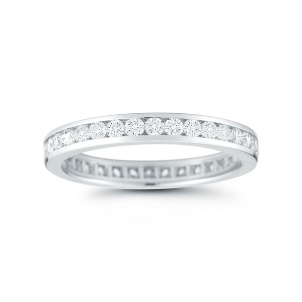 White Gold and 0.93ct Diamond Eternity Wedding Band
