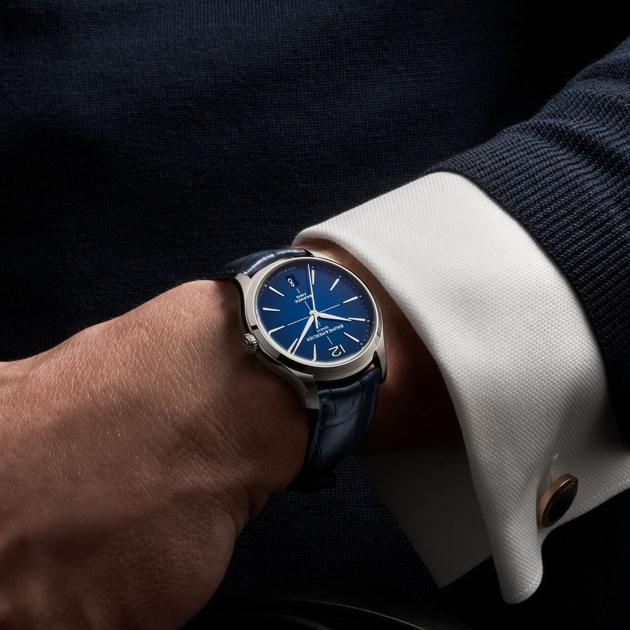 Men's Baume & Mercier Clifton Baumatic Automatic 39 mm Stainless Steel Watch on Model image number 1