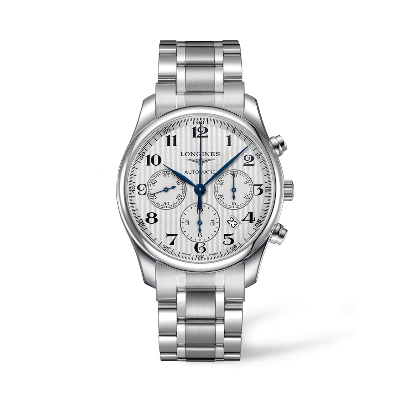 longines master automatic chronograph 42 mm steel l2.759.4.78.6 front image number 0
