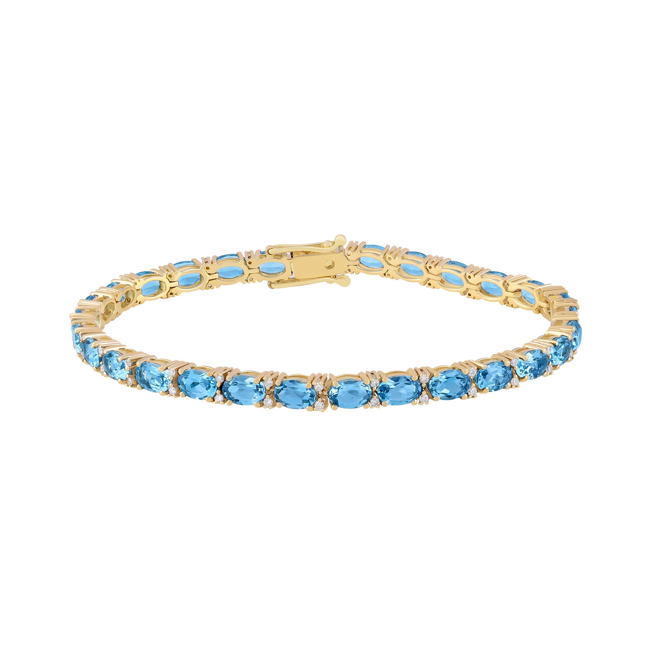 Oval Topaz Line Bracelet-sale image number 0