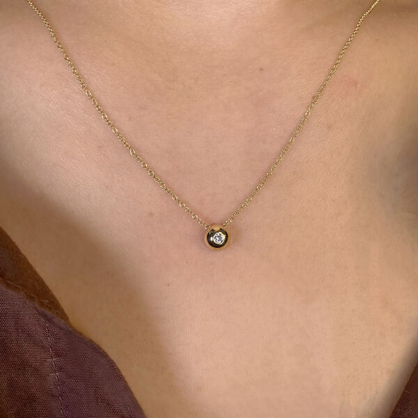 Bailey Yellow Gold and Diamond Pendant