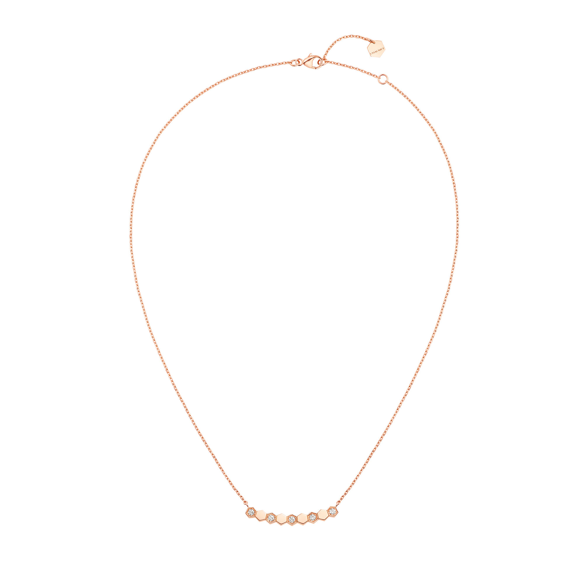Bee My Love Rose Gold Diamond Half Pavé 
