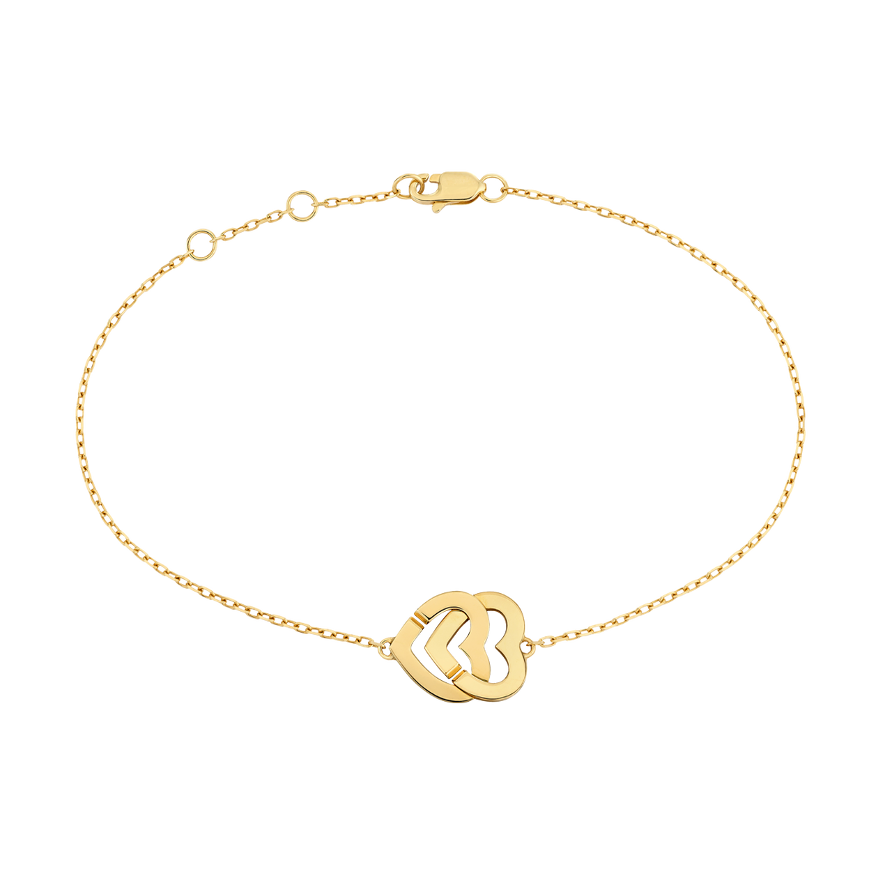 Dinh Van Double Coeurs R10 Yellow Gold Bracelet 345501 Front image number 0