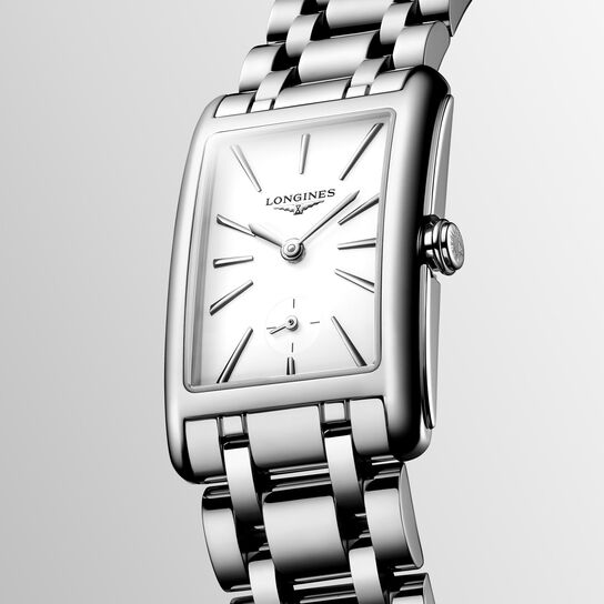 longines dolcevita quartz steel l5.512.4.11.6 face angled image number 1