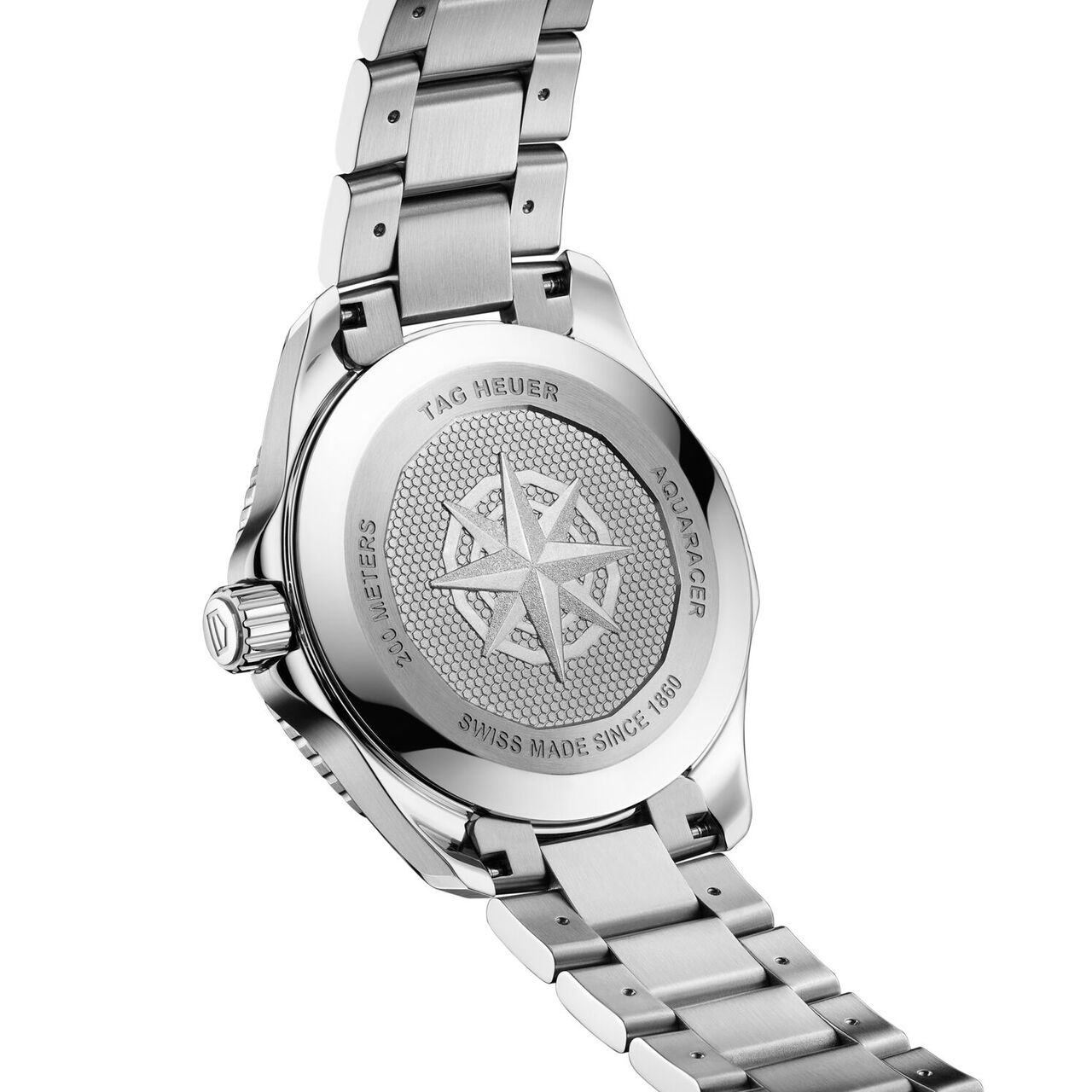 tag heuer aquaracer professional 200 quartz steel 40 mm wbp1111 ba0627 back image number 3