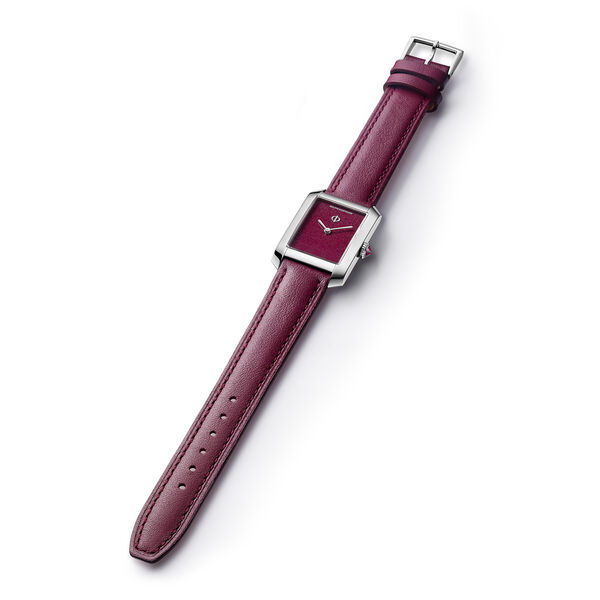 Hampton 35 X 22 mm quartz en acier inoxydable