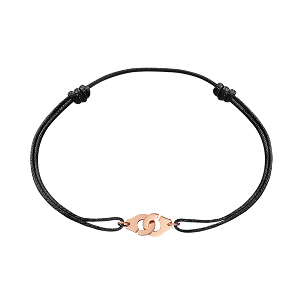 Menottes R8 Rose Gold Cord Bracelet