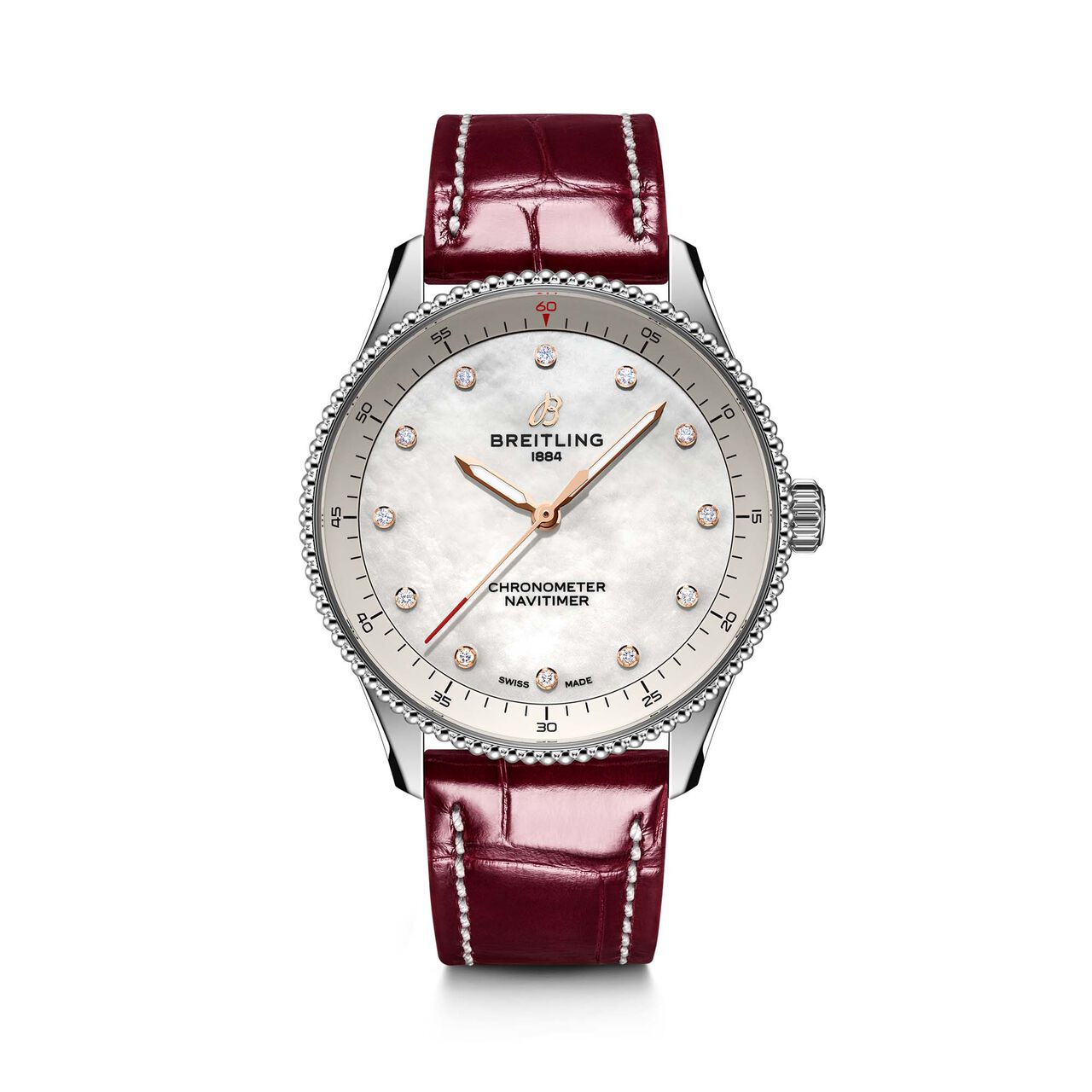Breitling Navitimer Quartz 32 mm Stainless Steel and Diamond A77320E61A2P2 image number 0