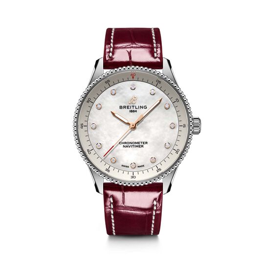 Breitling Navitimer Quartz 32 mm Stainless Steel and Diamond A77320E61A2P2 image number 0