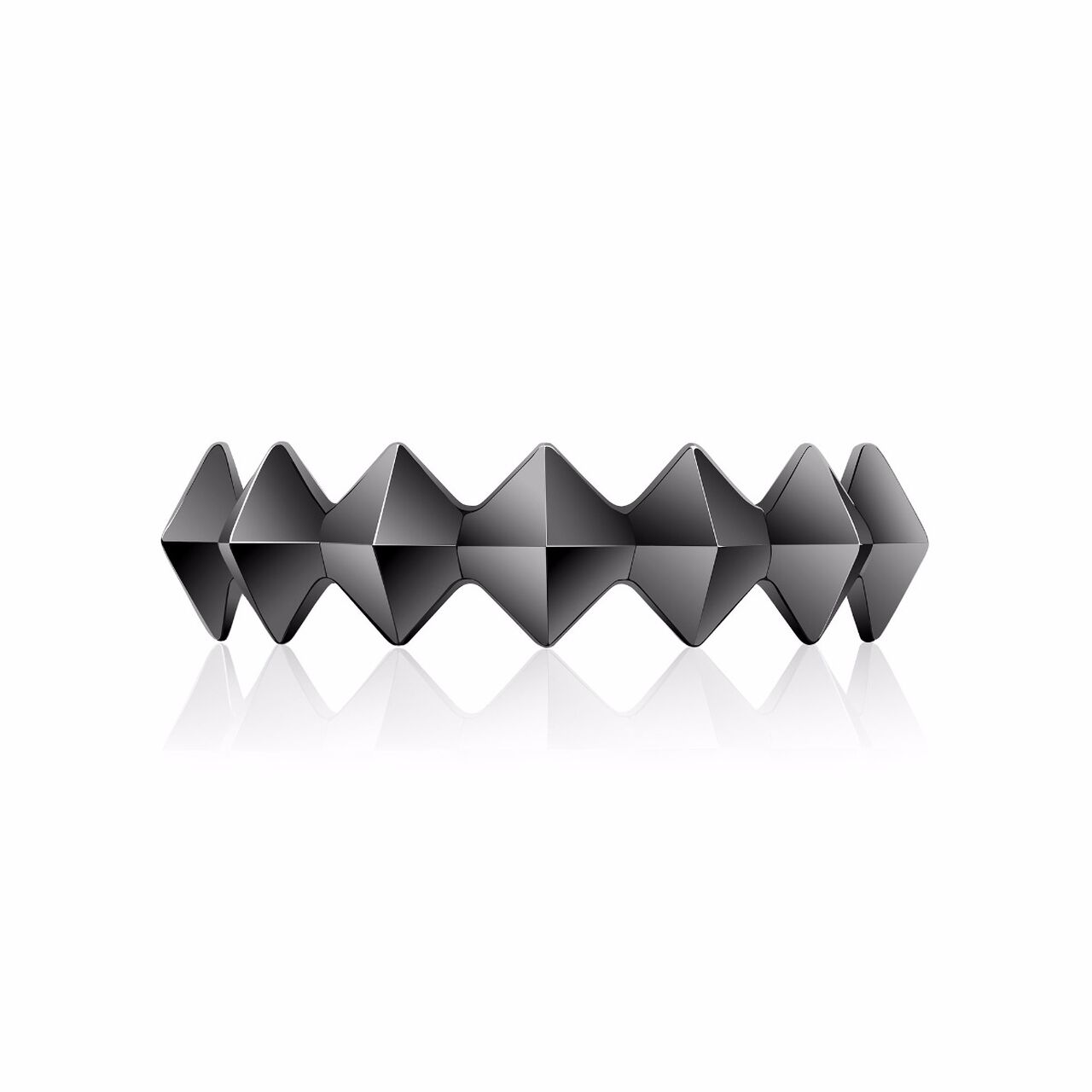 bijoux birks iconic stackable titanium rock pearl ring image number 0