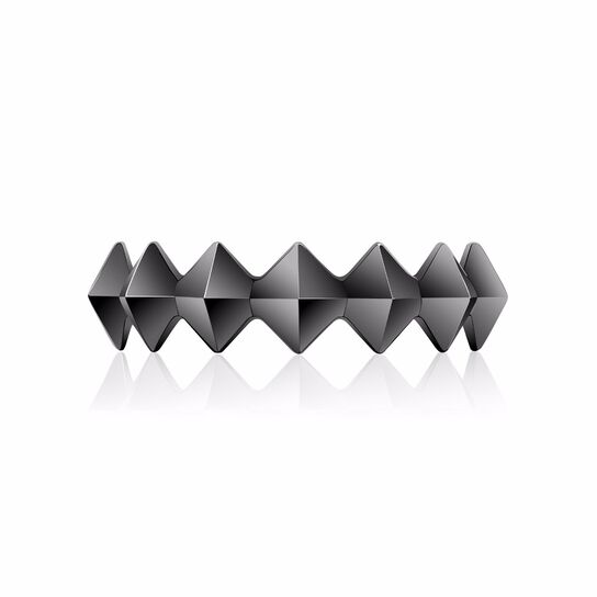 bijoux birks iconic stackable titanium rock pearl ring image number 0