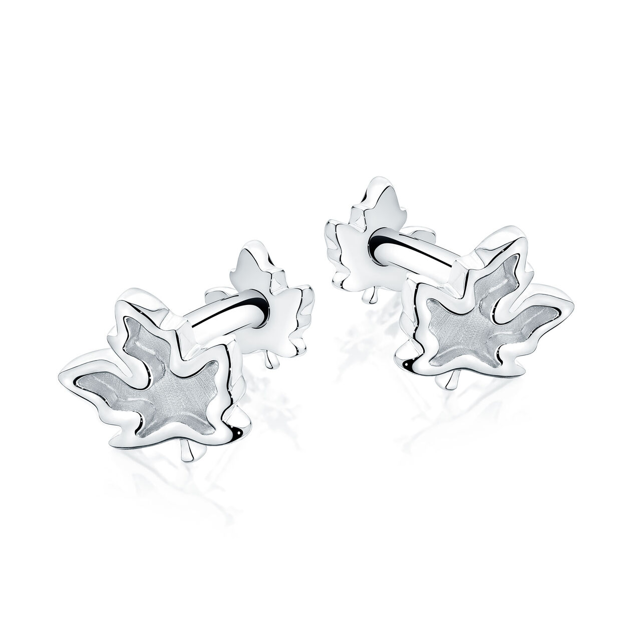 bijoux birks essentials maple leaf cufflinks image number 0