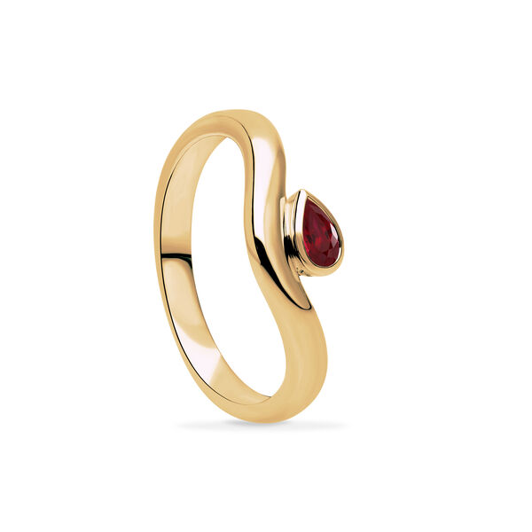 Yellow Gold Ruby Ring