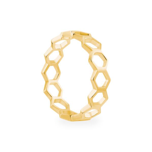 Yellow Gold Stackable Bee Chic Ring