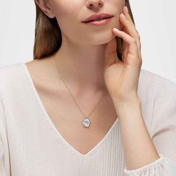 Pendentif Vierge du zodiaque en argent sterling