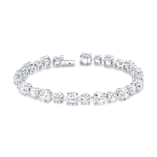 Bracelet High Jewellery Signature Link en or blanc avec diamants