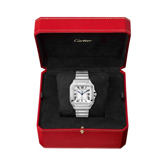 santos cartier large automatic 39 steel wssa0018 box image number 4